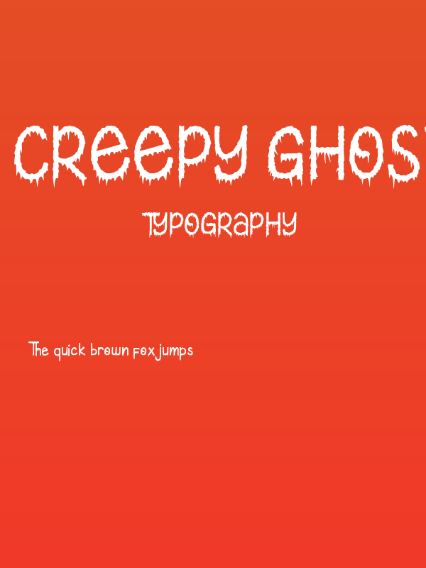 Creepy Ghost Poster
