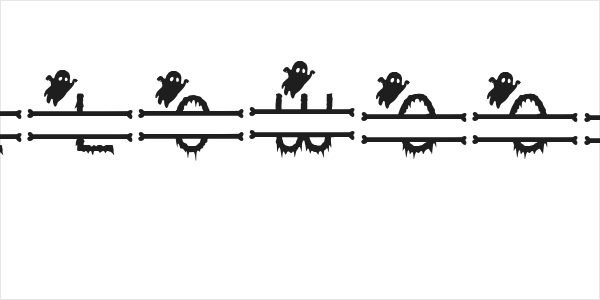 Creepy Halloween Monogram Logo