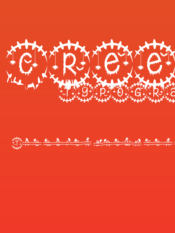 Creepy Halloween Monogram Poster