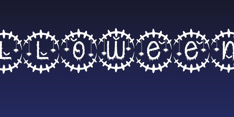 Creepy Halloween Monogram Social Header