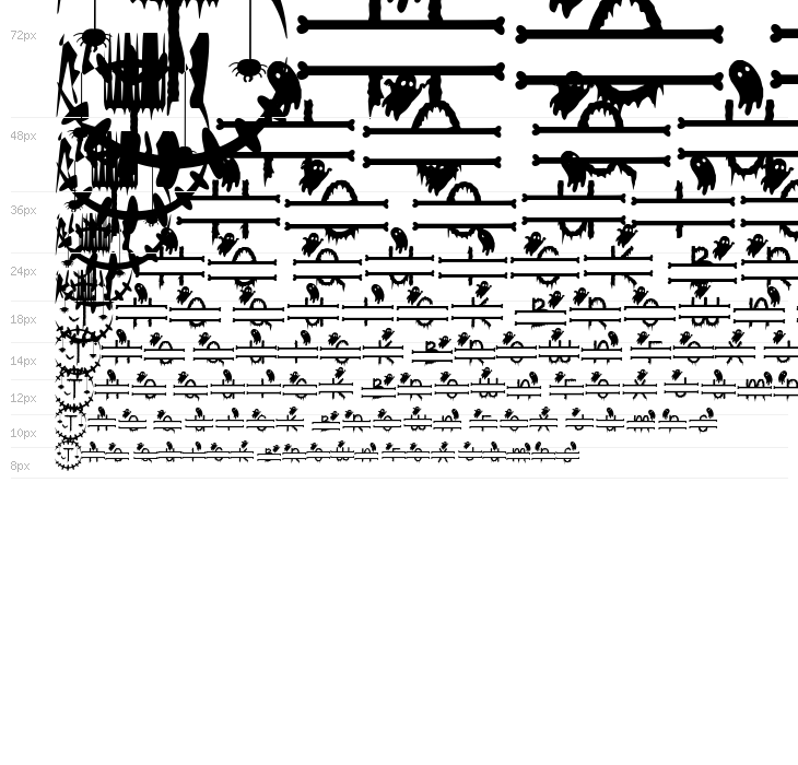 Creepy Halloween Monogram Waterfall