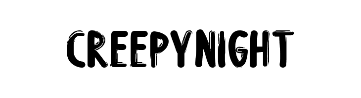 Creepy Night  Frei Schriftart Herunterladen