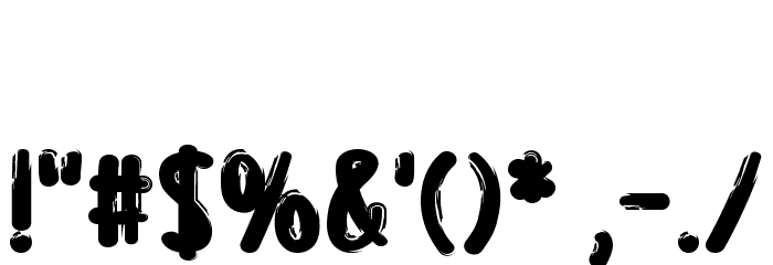 Creepy Night Font OTHER CHARS