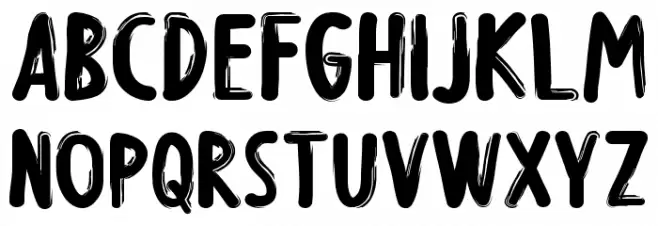 Creepy Night Font UPPERCASE