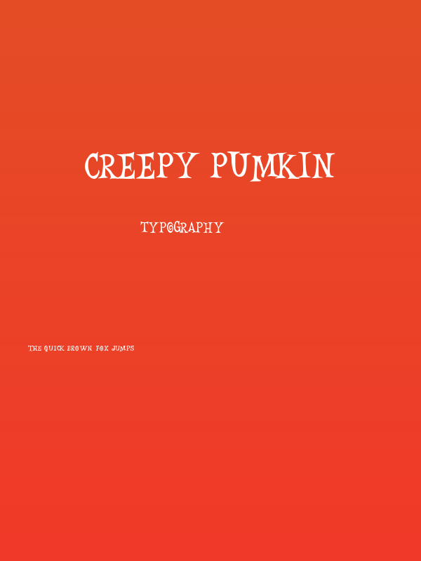 Creepy Pumkin Poster