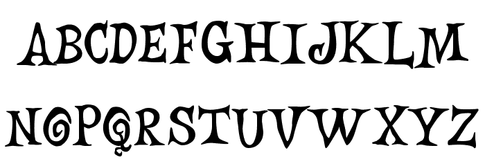 Creepy Pumkin Font LOWERCASE