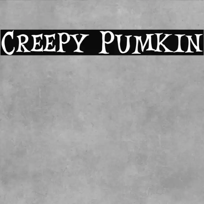 Creepy Pumkin Font examples