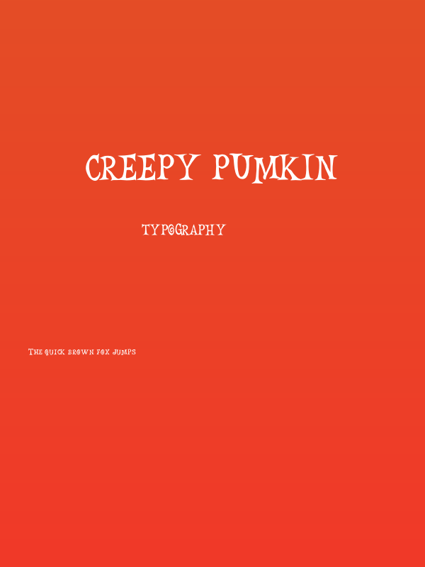 Creepy Pumkin Poster