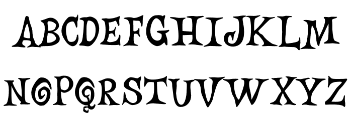 Creepy Pumkin Font LOWERCASE