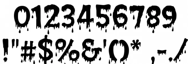 Creepy Regular फ़ॉन्ट अन्य घर का काम