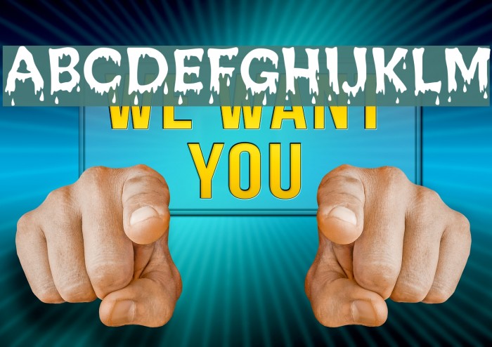 Creepy Regular Font examples