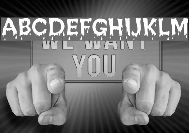 Creepy Regular फ़ॉन्ट examples