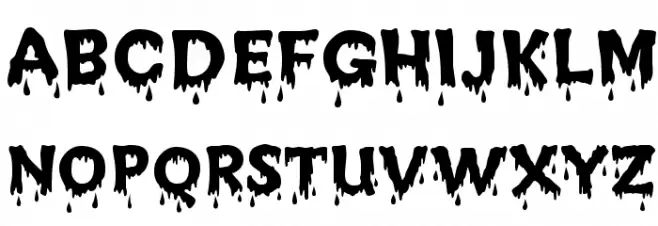 Creepy Regular Font LOWERCASE
