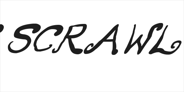 Creepy Scrawly Italic Logo