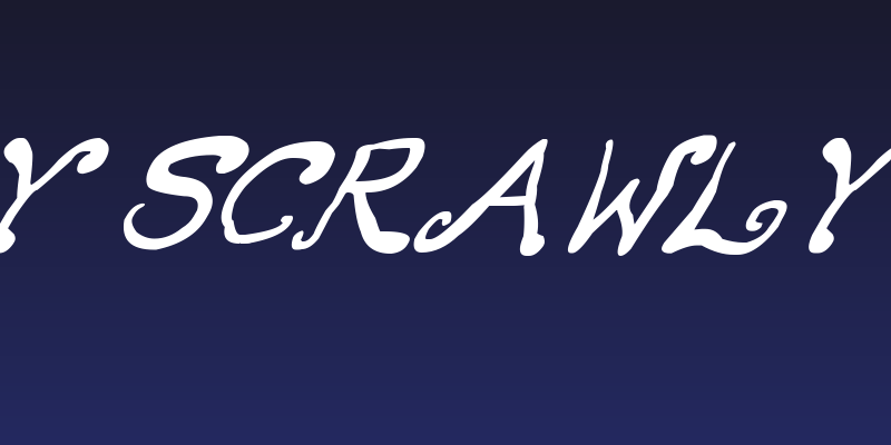 Creepy Scrawly Italic Social Header