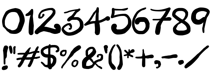 Creepy Scrawly Font OTHER CHARS