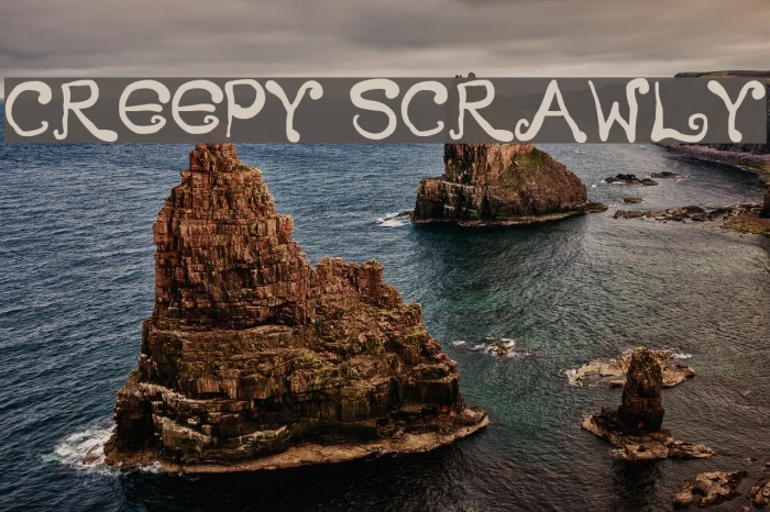 Creepy Scrawly Font examples