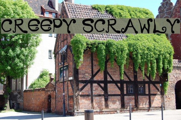 Creepy Scrawly Font examples