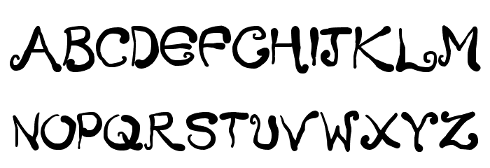 Creepy Scrawly Font LOWERCASE