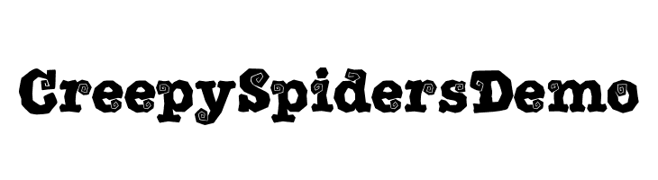 Creepy Spiders Demo  Frei Schriftart Herunterladen