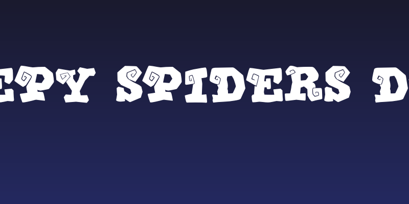 Creepy Spiders Demo Social Header