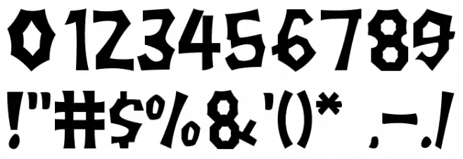 Creepy Story Font OTHER CHARS