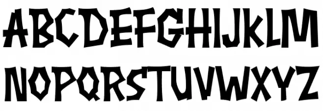 Creepy Story Font LOWERCASE