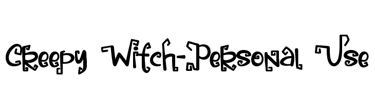 Creepy Witch-Personal Use  Frei Schriftart Herunterladen
