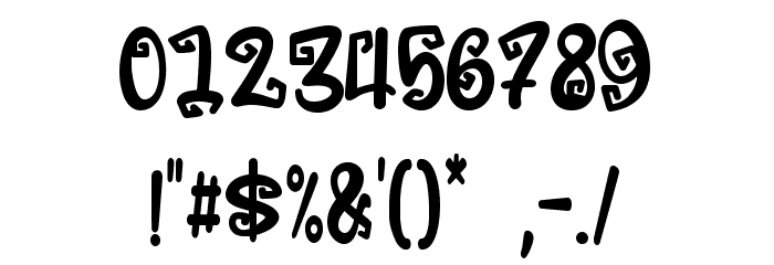 Creepy Witch-Personal Use Font OTHER CHARS
