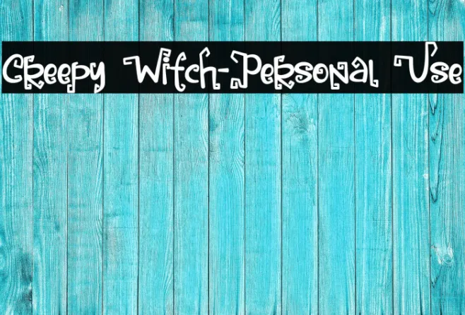 Creepy Witch-Personal Use Example 1