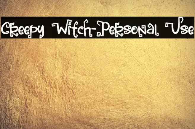 Creepy Witch-Personal Use Example 2