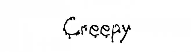 Creepy  免费字体下载