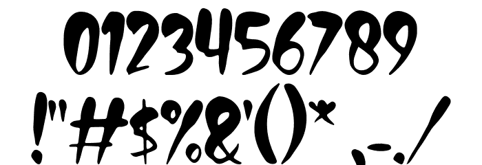 CreepyFace-Regular Font OTHER CHARS