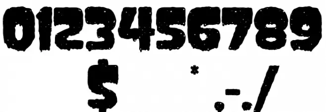 Creepycall Font OTHER CHARS