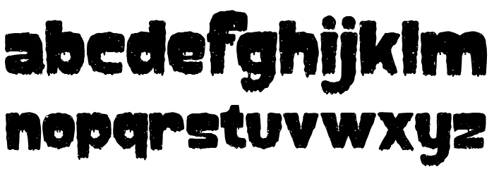 Creepycall Font LOWERCASE