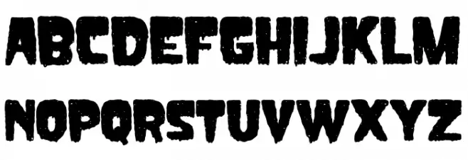 Creepycall Шрифта ВЕРХНИЙ