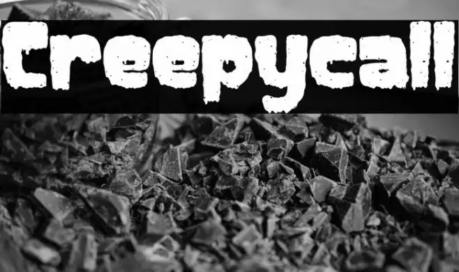 Creepycall Font examples
