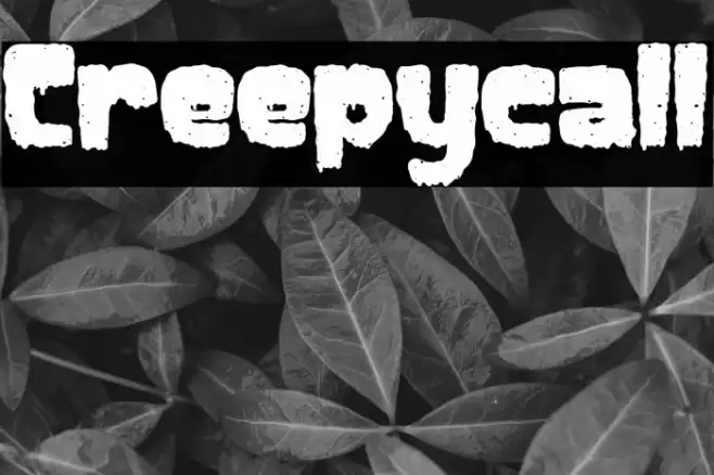Creepycall Font examples