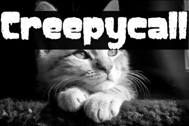 Creepycall Font examples