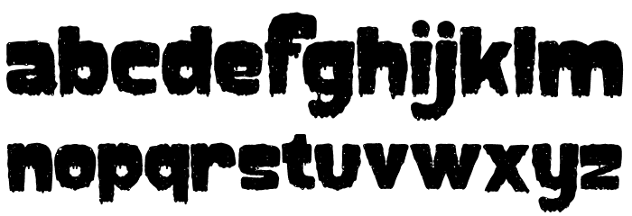 Creepycall Font LOWERCASE