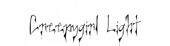 Creepygirl Light  Fuentes Gratis Descargar