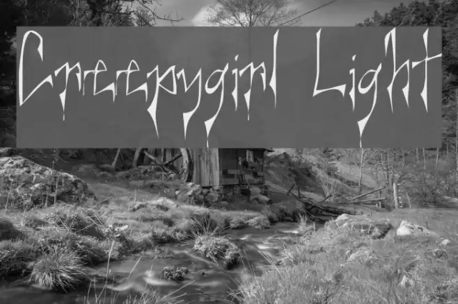 Creepygirl Light Font examples