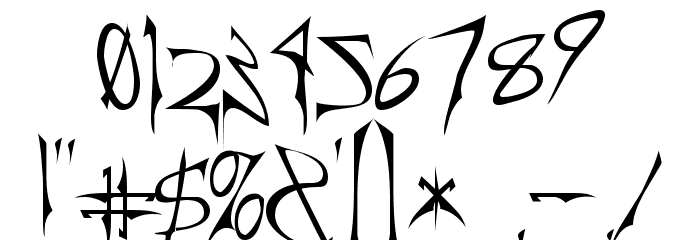 Creepygirl Font OTHER CHARS