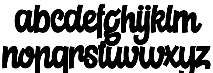 Crelay Font LOWERCASE