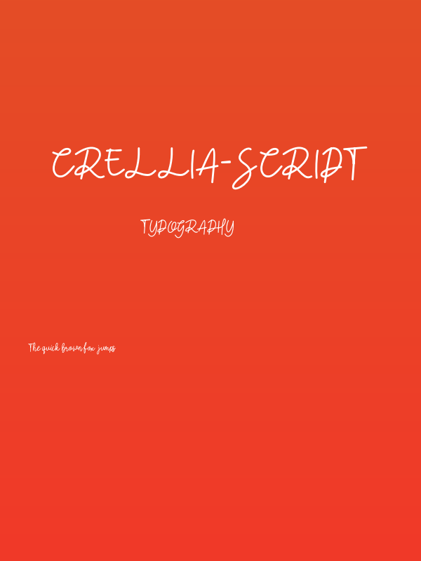 Crellia-Script Poster