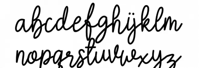 Crellia-Script फ़ॉन्ट लोअरकेस