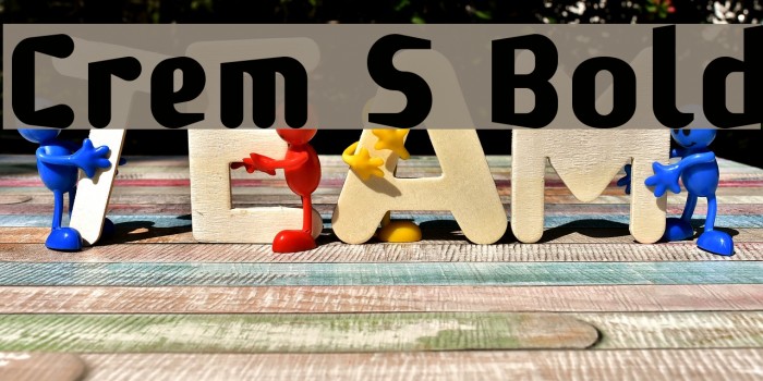 Crem S Bold Font examples