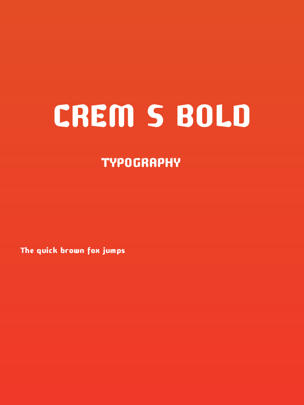 Crem S Bold Poster