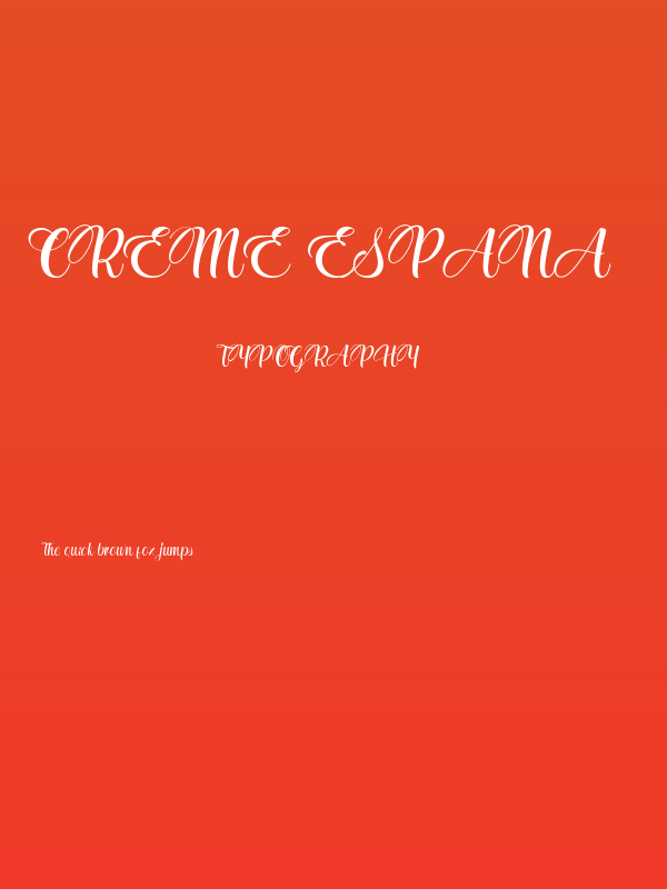 Creme Espana Poster