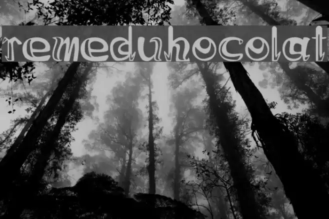 Creme du Chocolat Font examples